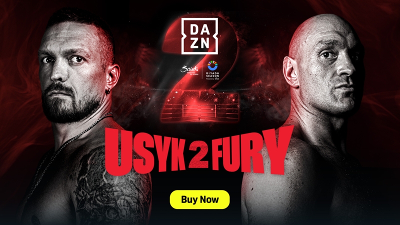 Poster for Usyk (Left) vs. Fury (Right) 2