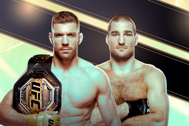 Dricus Du Plessis (Left) and Sean Strickland (Right) will face off in the main event of UFC 312 for the UFC Middleweight title